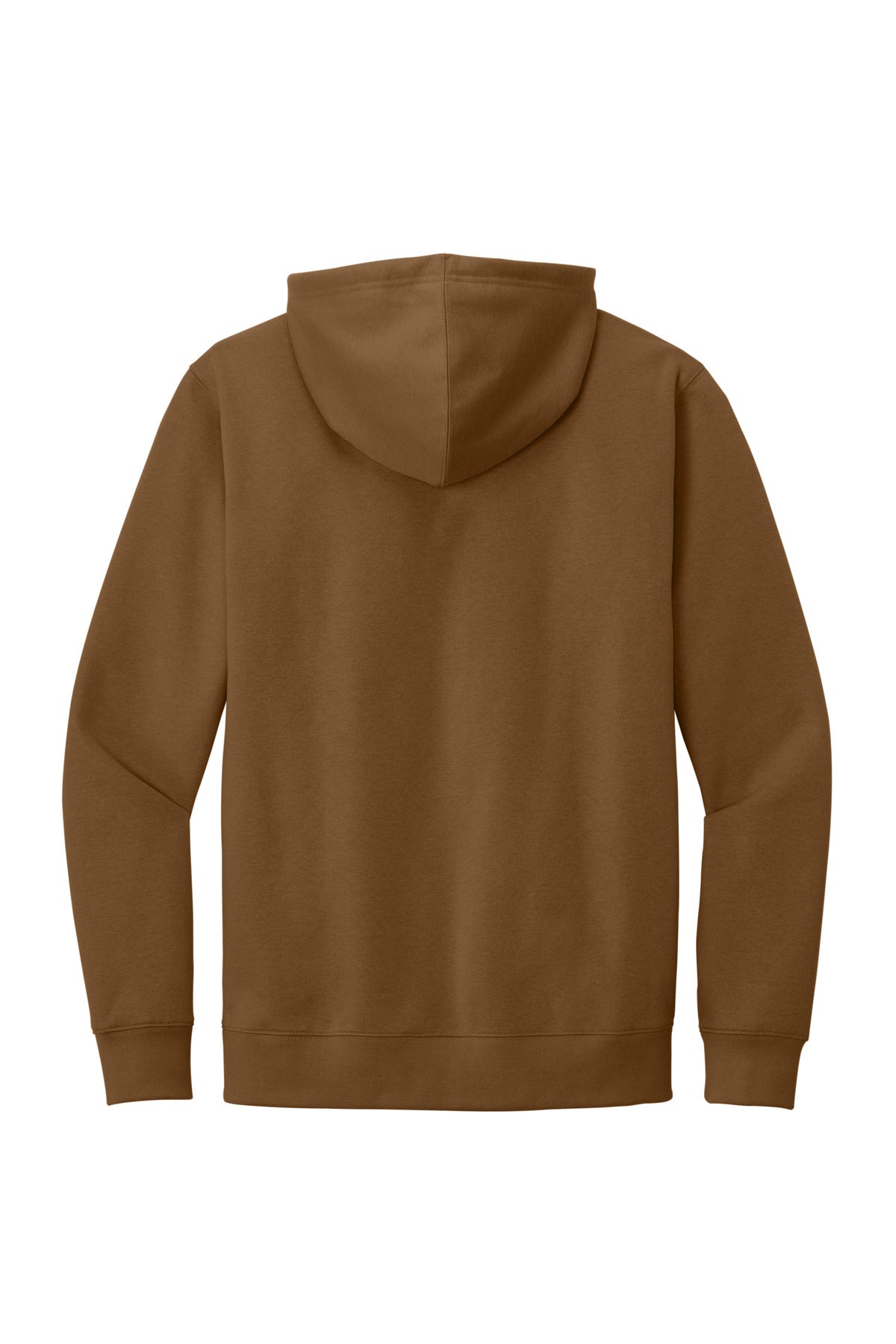 District V.I.T. Fleece Hoodie - Duck Brown - flat back