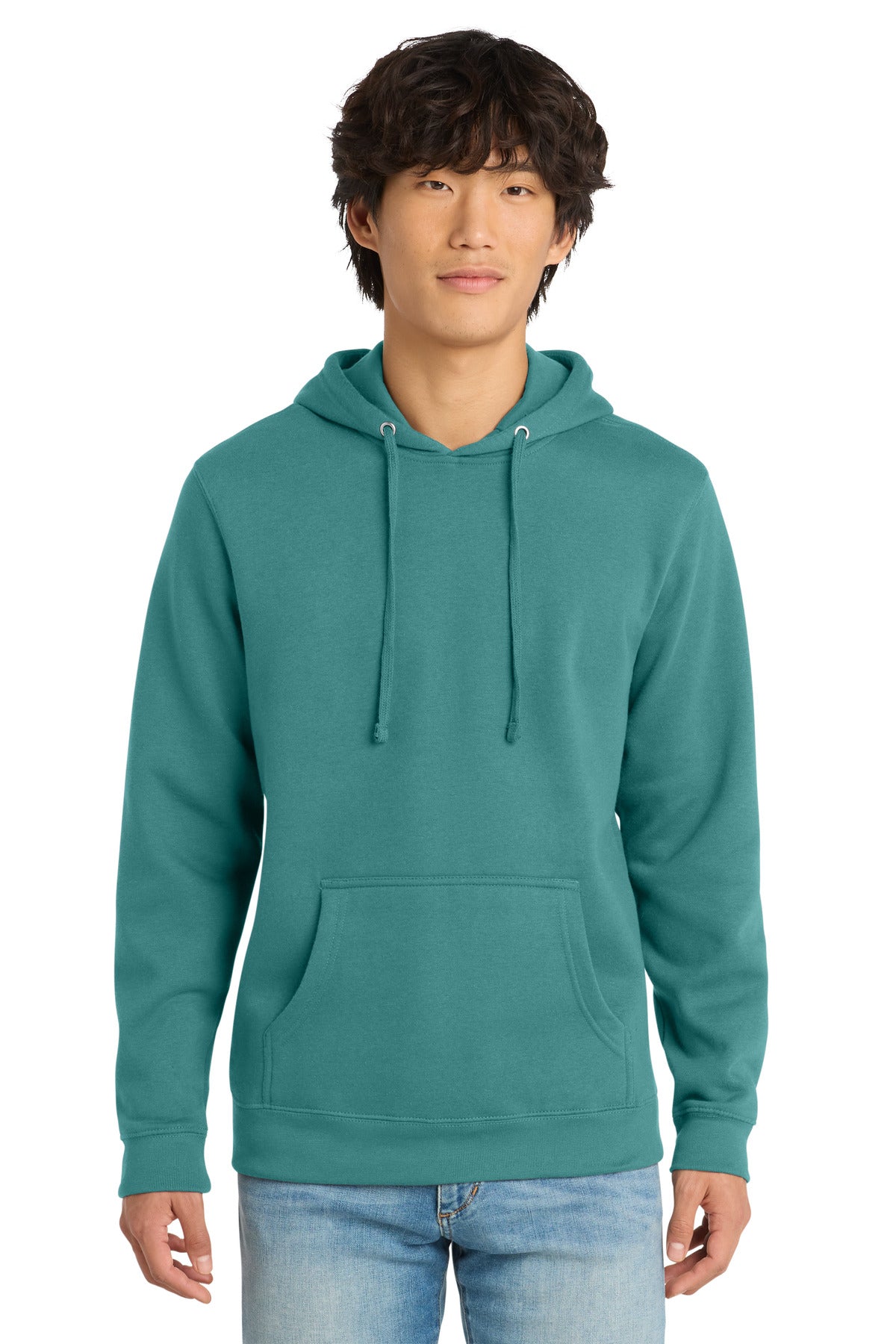 District V.I.T. Fleece Hoodie - Eucalyptus Blue - front