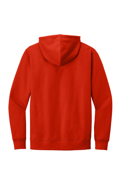District V.I.T. Fleece Hoodie - Fiery Red - flat back