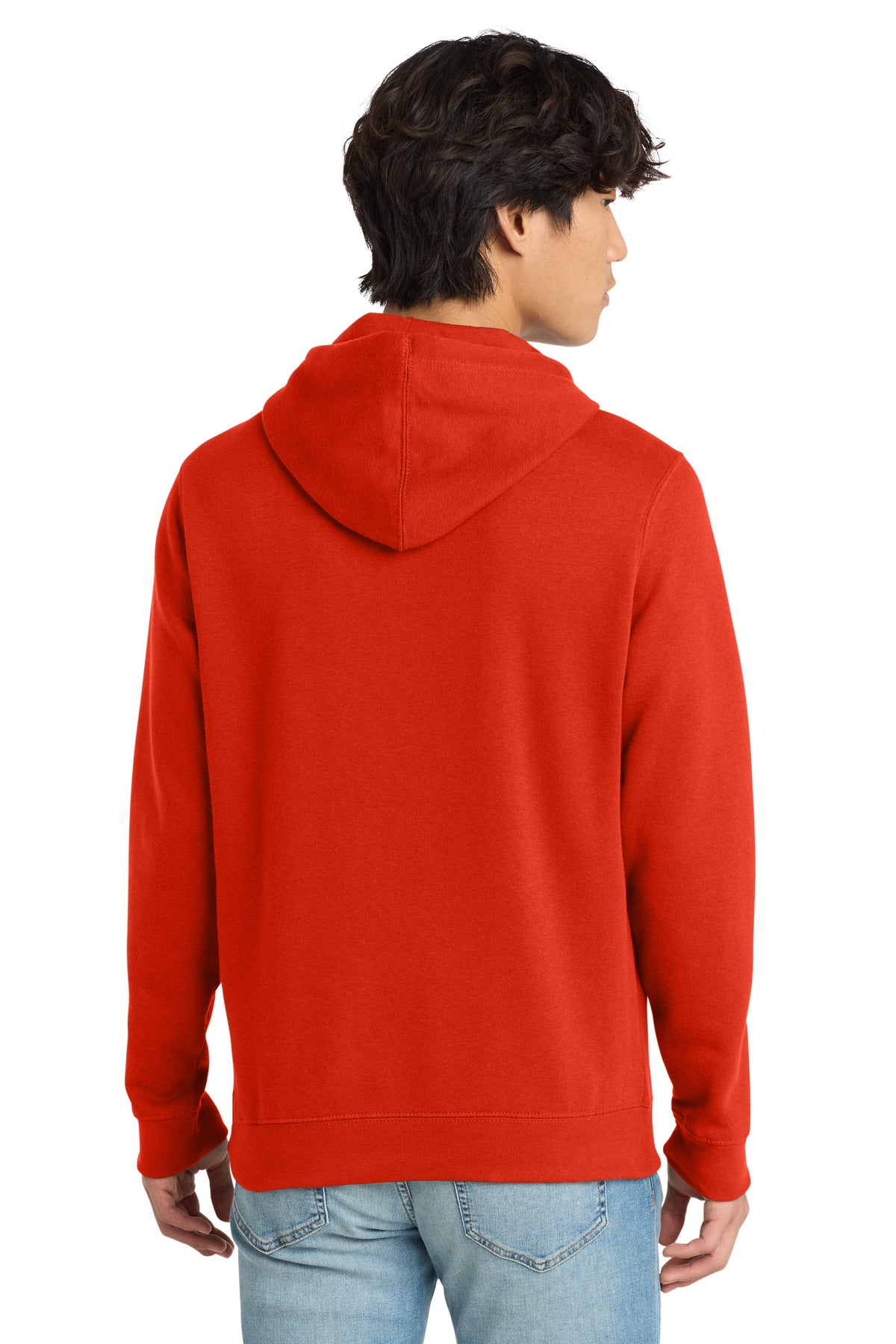District V.I.T. Fleece Hoodie - Fiery Red - back