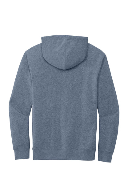 District V.I.T. Fleece Hoodie - Flint Blue Heather - flat back