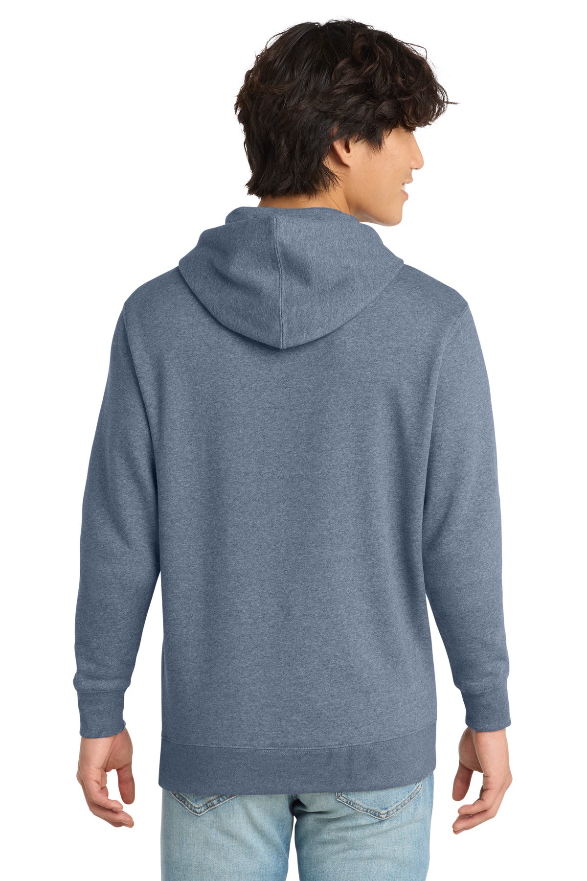 District V.I.T. Fleece Hoodie - Flint Blue Heather - back