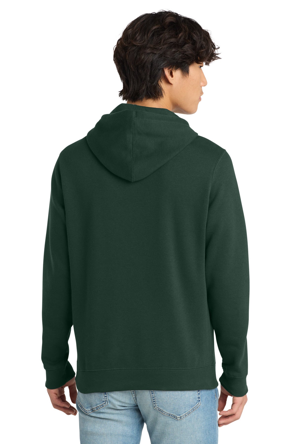 District V.I.T. Fleece Hoodie - Forest Green - back