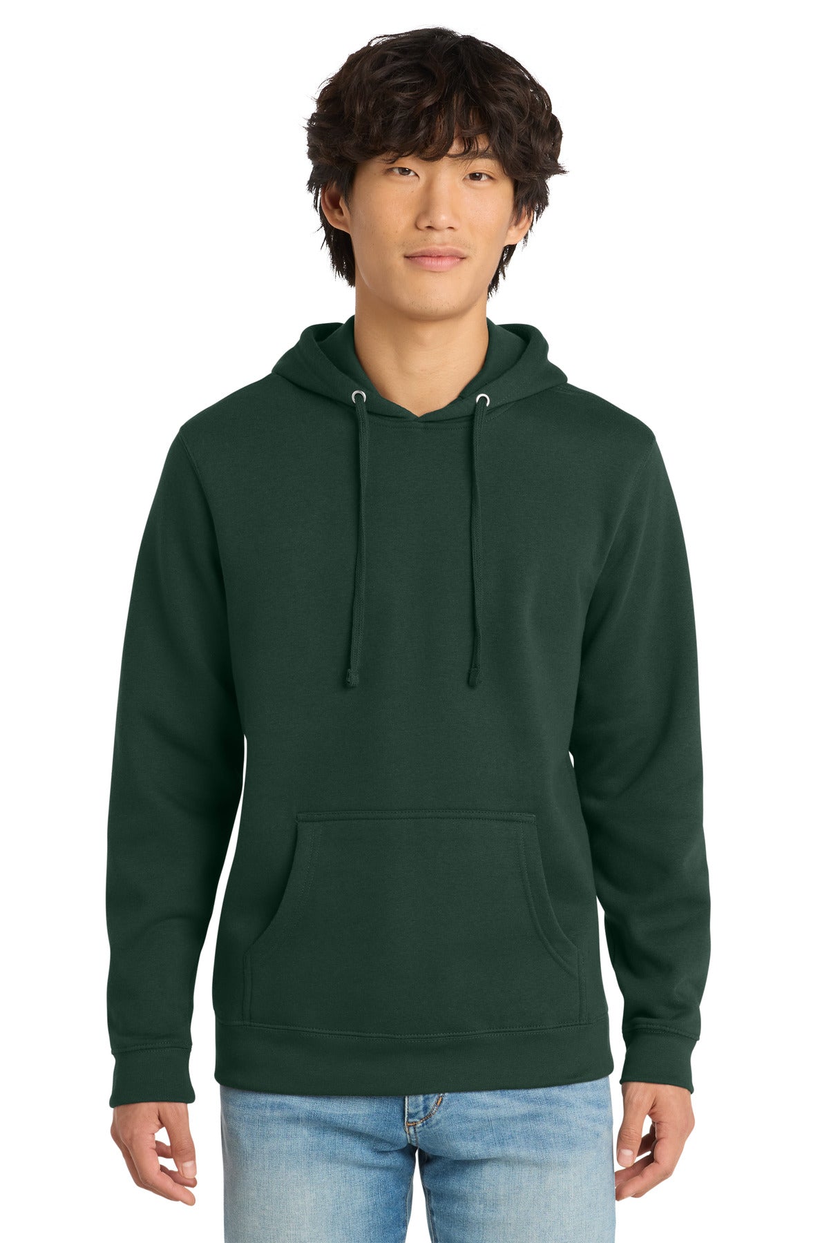 District V.I.T. Fleece Hoodie - Forest Green - front