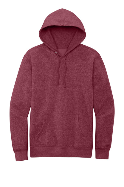 District V.I.T. Fleece Hoodie - Heathered Cardinal - flat front