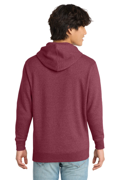 District V.I.T. Fleece Hoodie - Heathered Cardinal - back