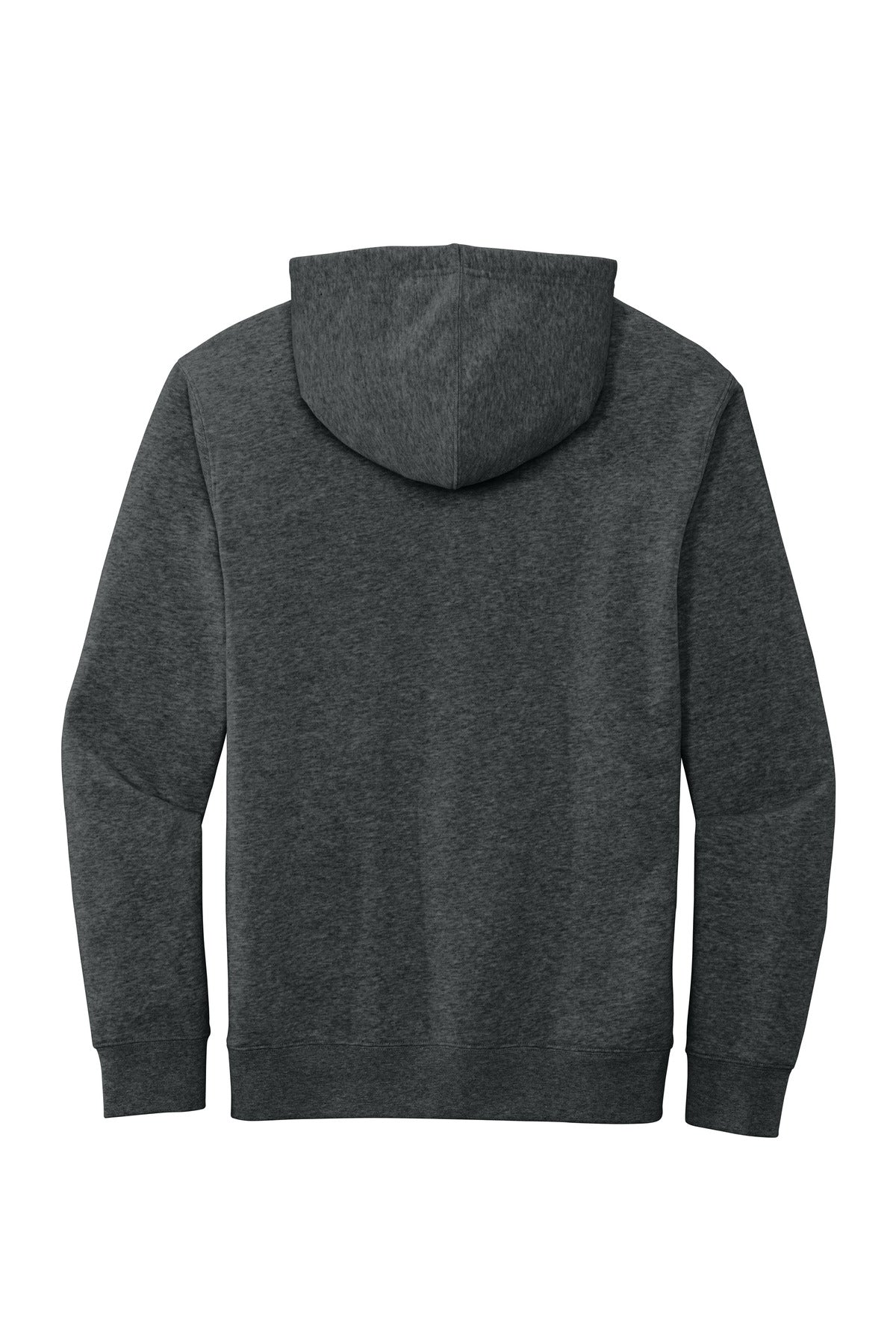District V.I.T. Fleece Hoodie - Heathered Charcoal - flat back