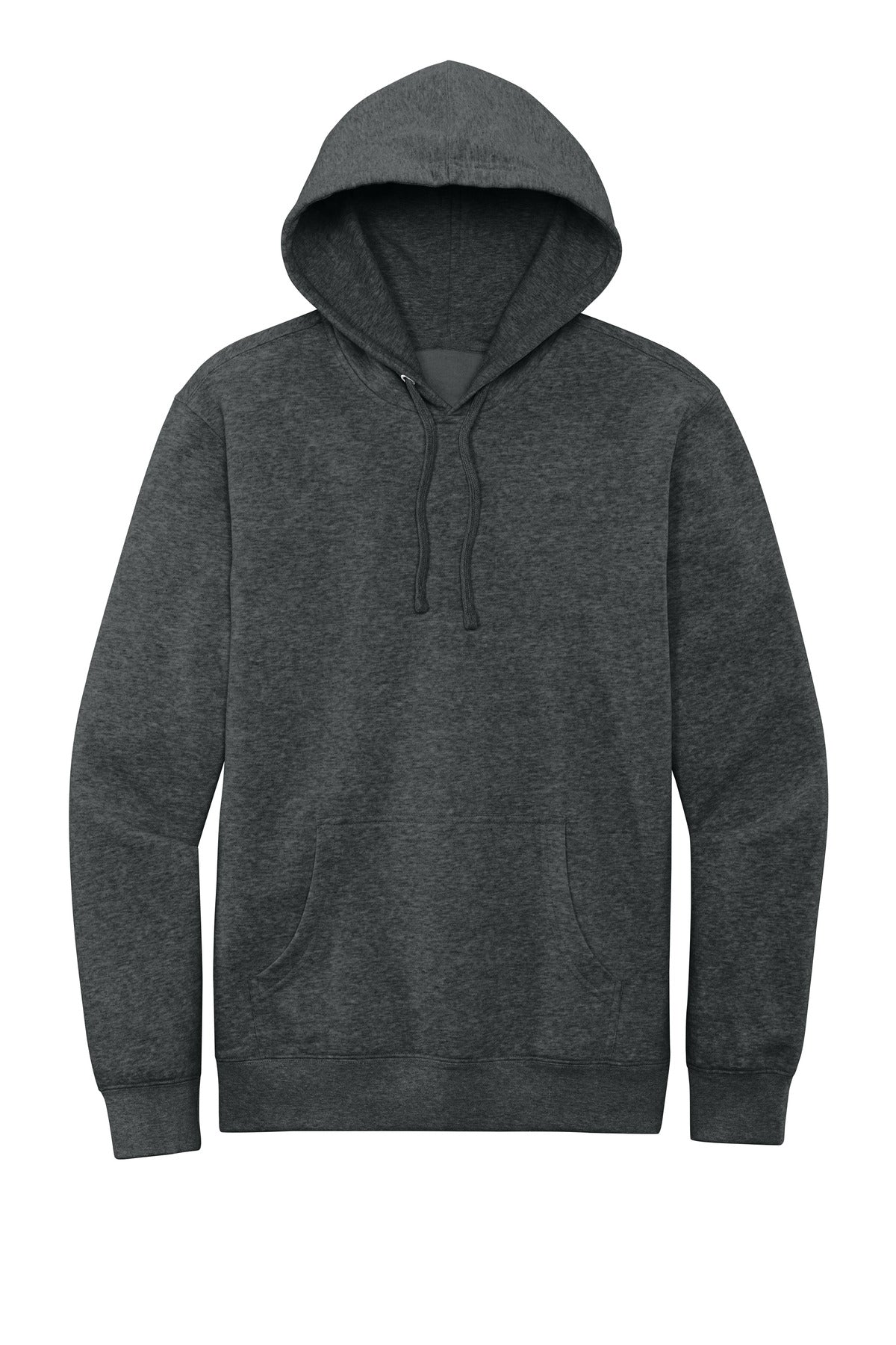 District V.I.T. Fleece Hoodie - Heathered Charcoal - flat front