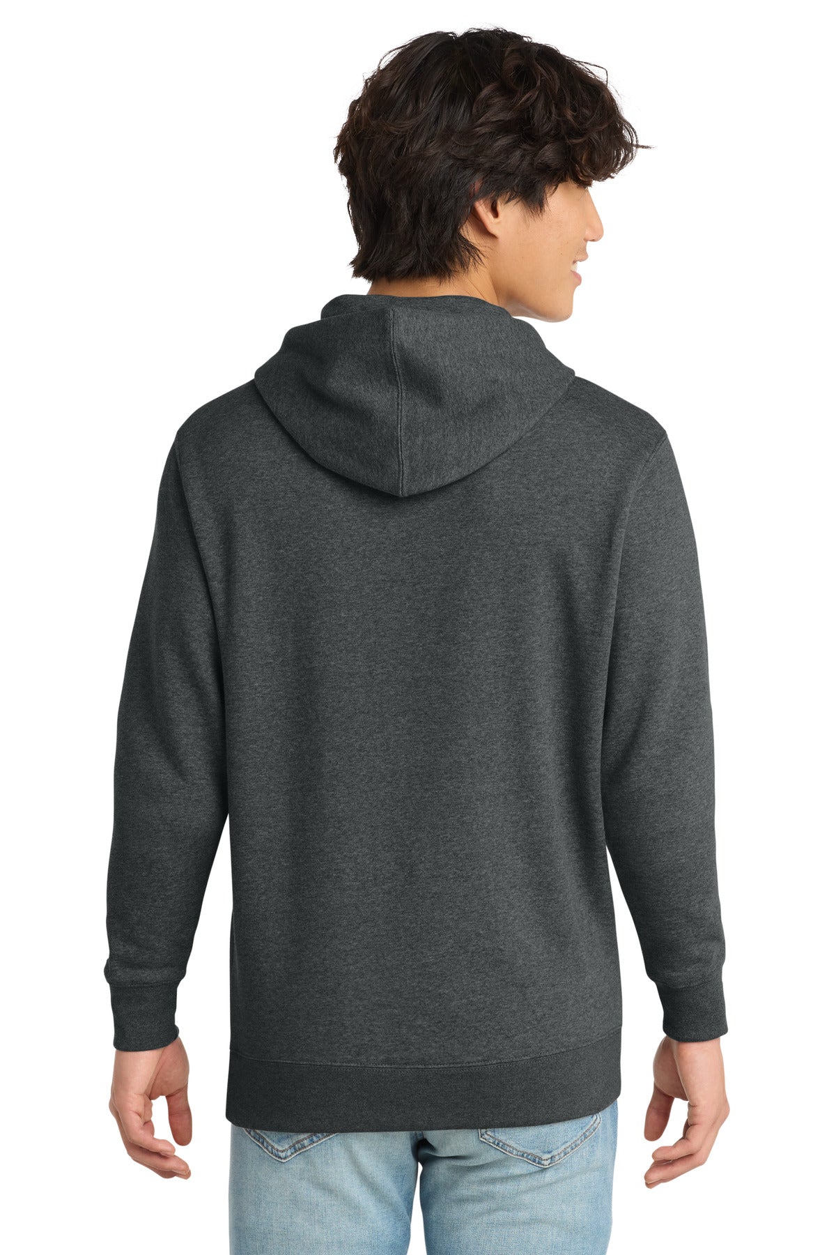 District V.I.T. Fleece Hoodie - Heathered Charcoal - back
