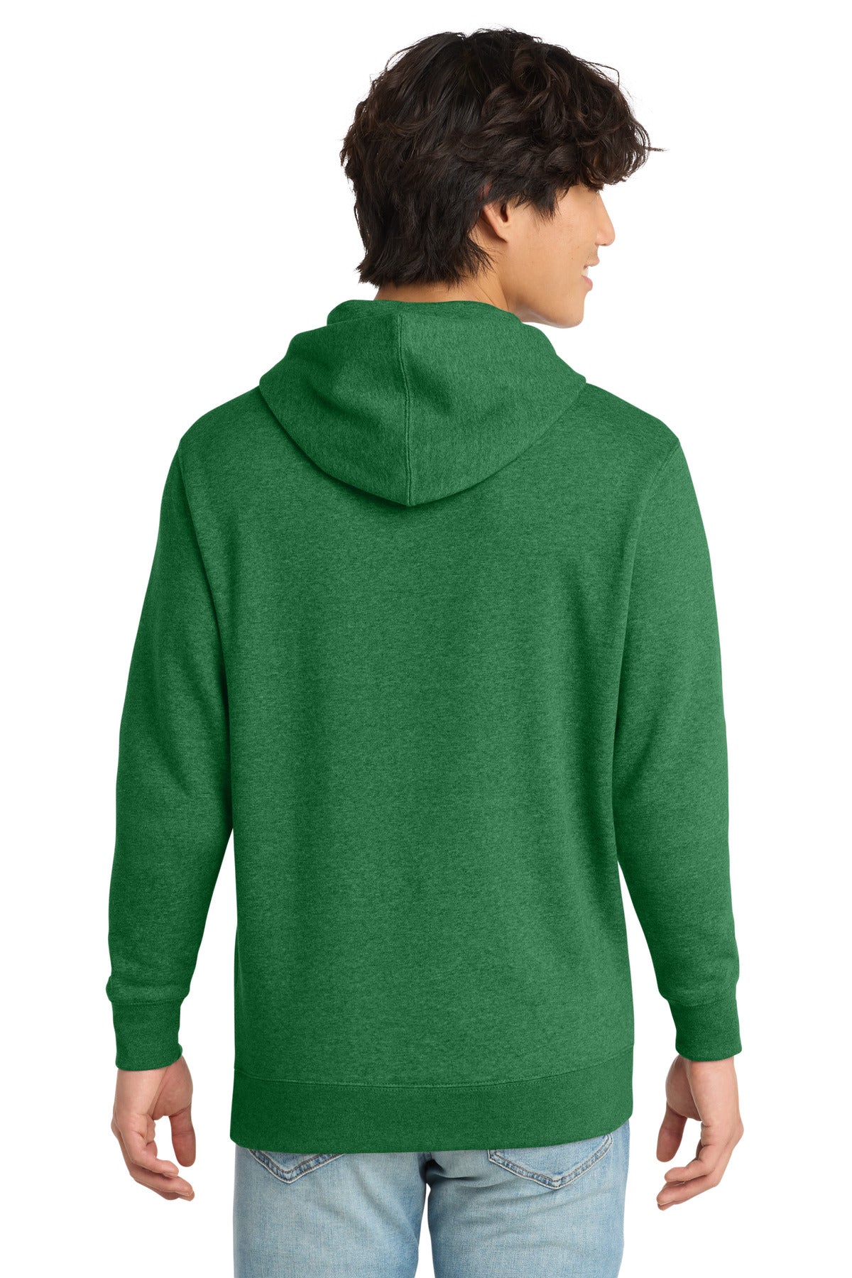 District V.I.T. Fleece Hoodie - Heathered Kelly Green - back
