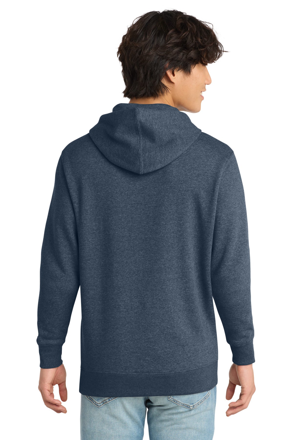 District V.I.T. Fleece Hoodie - Heathered Navy - back