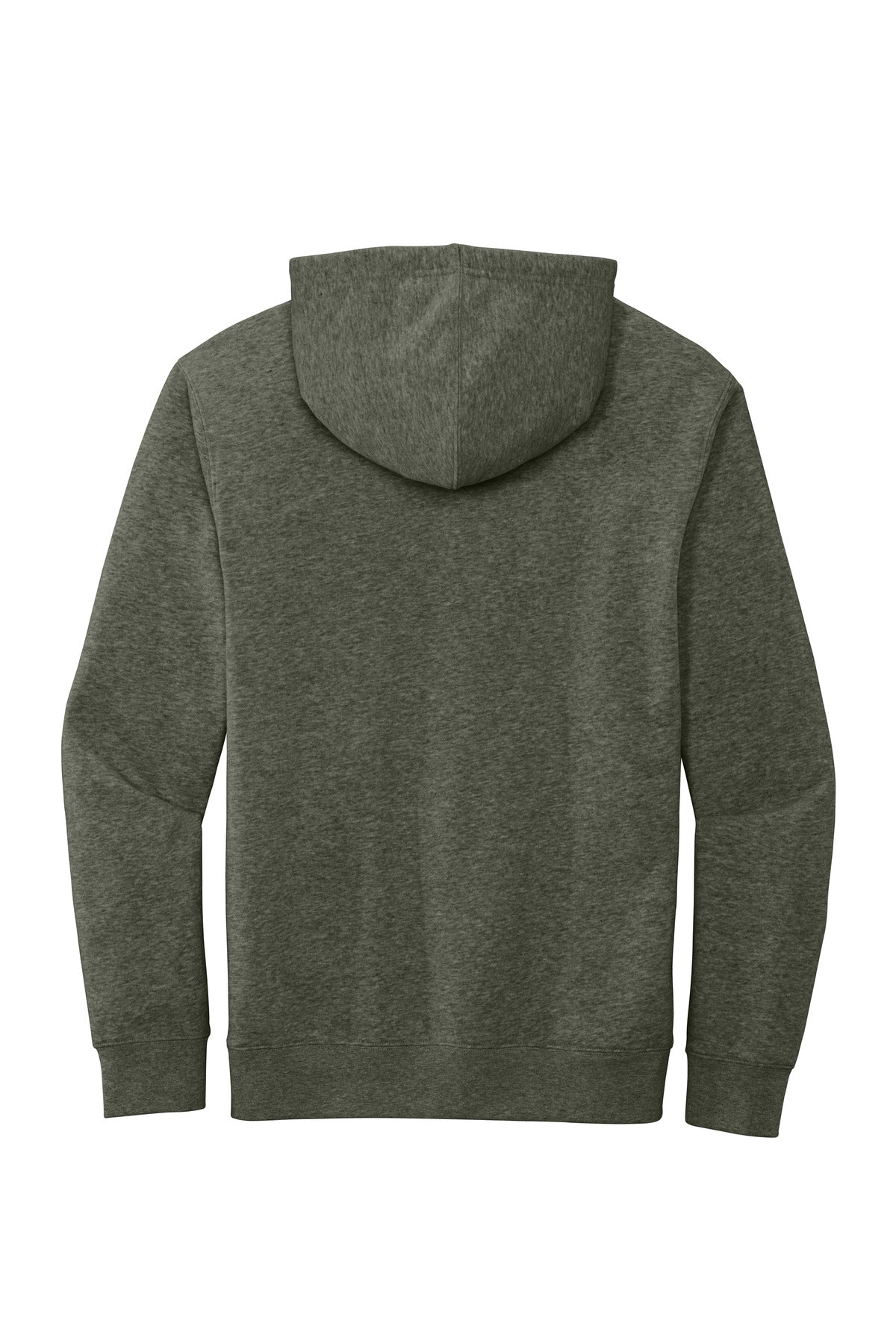 District V.I.T. Fleece Hoodie - Heathered Olive - flat back