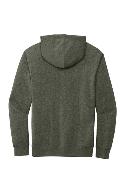 District V.I.T. Fleece Hoodie - Heathered Olive - flat back