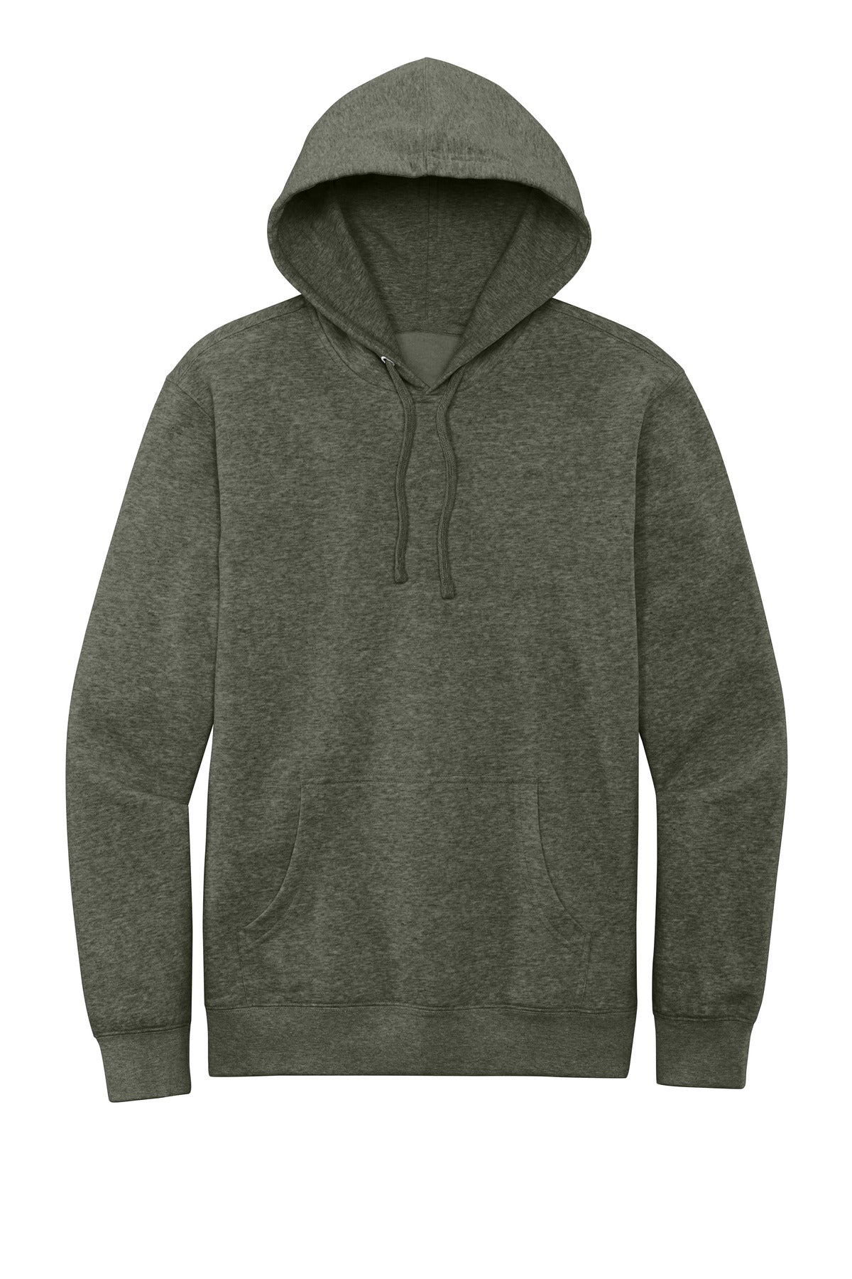 District V.I.T. Fleece Hoodie - Heathered Olive - flat front