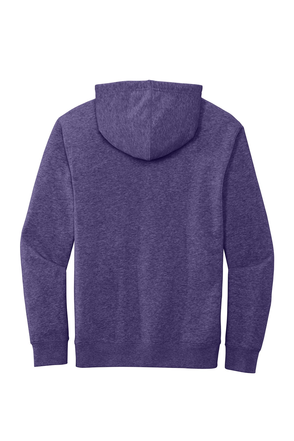 District V.I.T. Fleece Hoodie - Heathered Purple - flat back