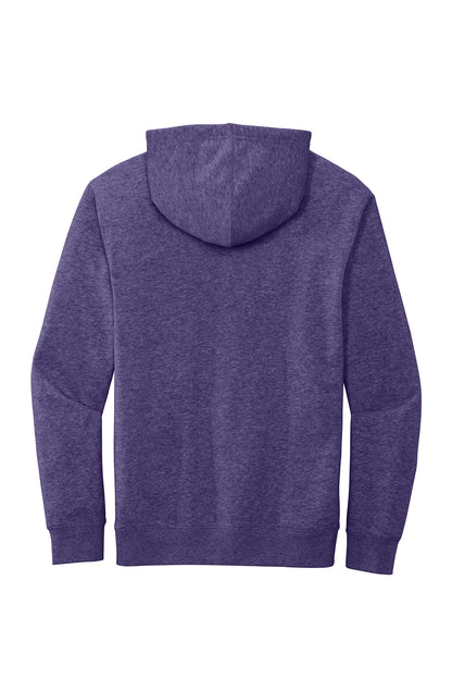 District V.I.T. Fleece Hoodie - Heathered Purple - flat back