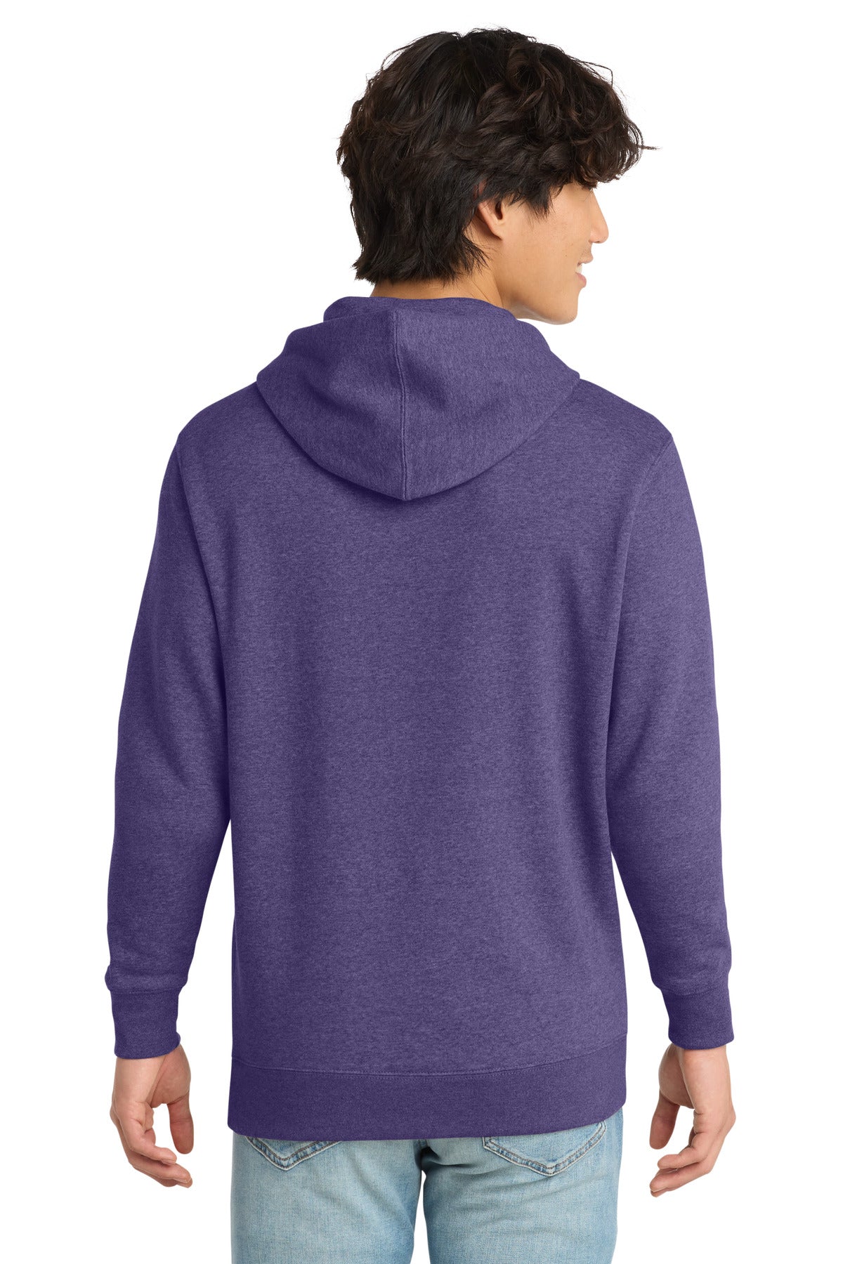 District V.I.T. Fleece Hoodie - Heathered Purple - back