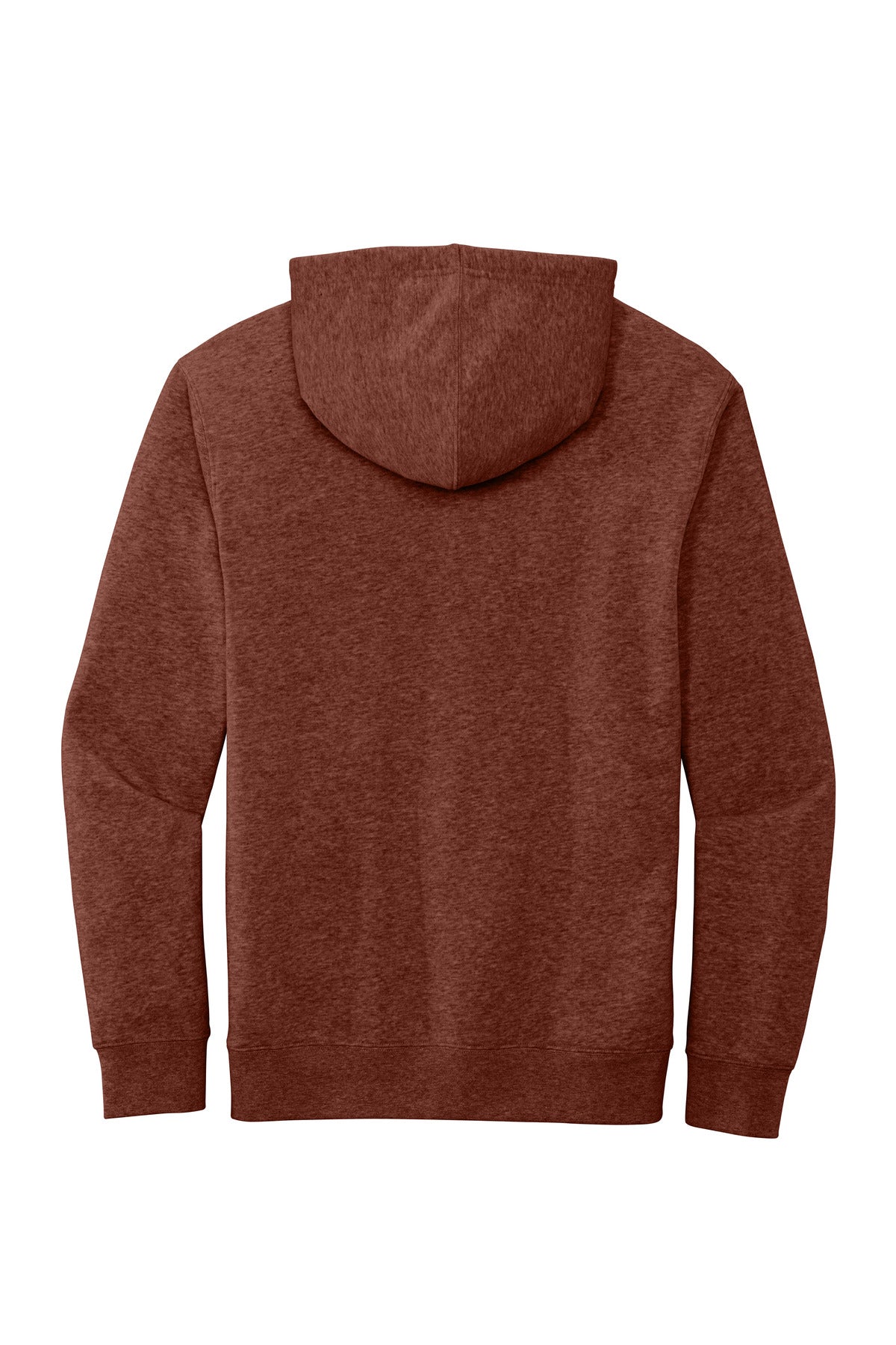District V.I.T. Fleece Hoodie - Heathered Russet - flat back