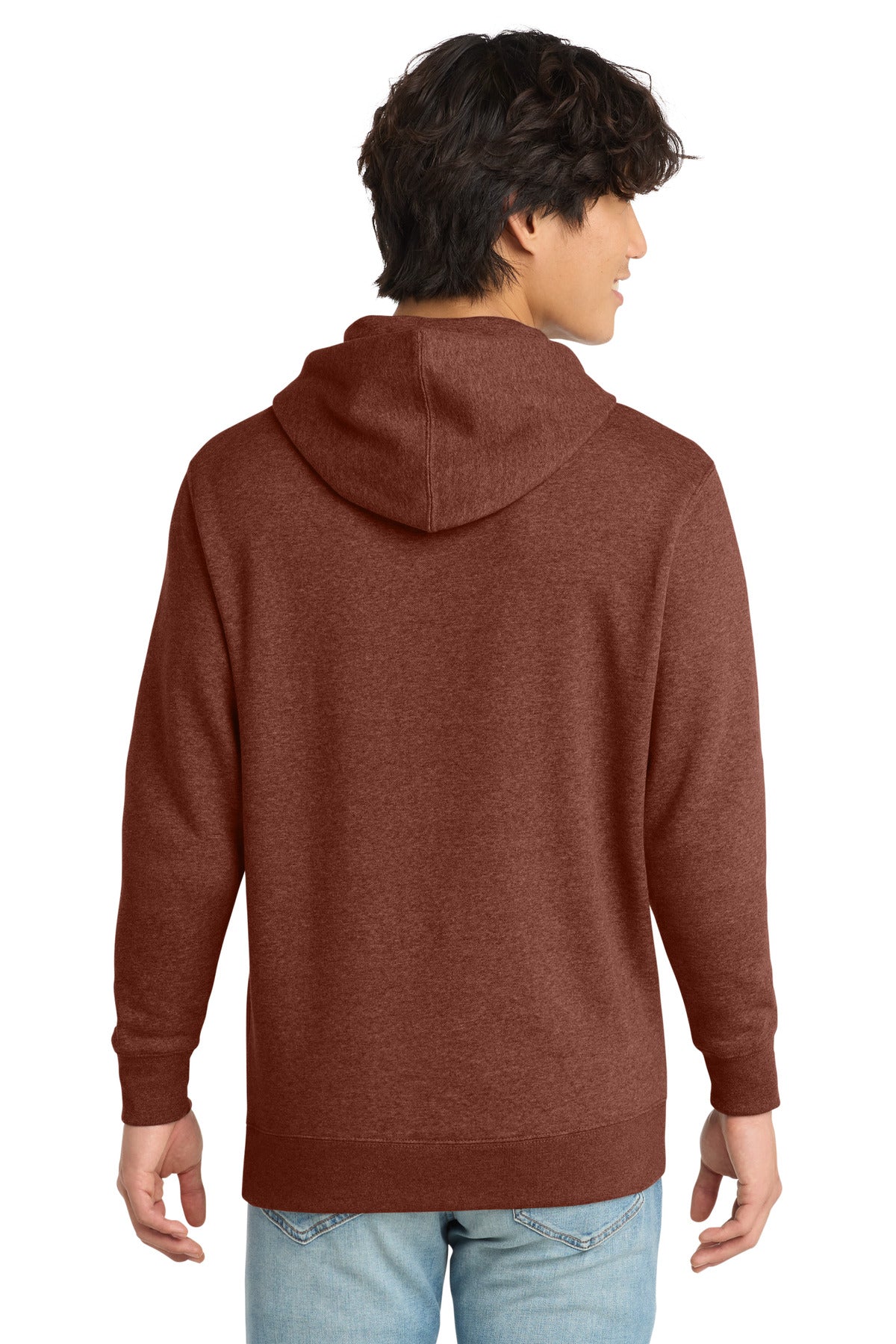 District V.I.T. Fleece Hoodie - Heathered Russet - back