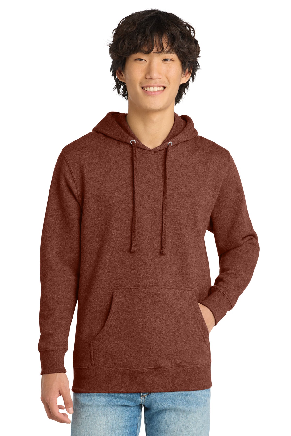 District V.I.T. Fleece Hoodie - Heathered Russet - front