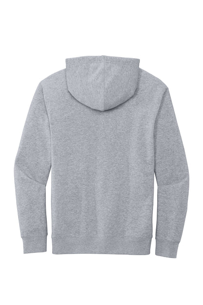 District V.I.T. Fleece Hoodie - Light Heather Grey - flat back