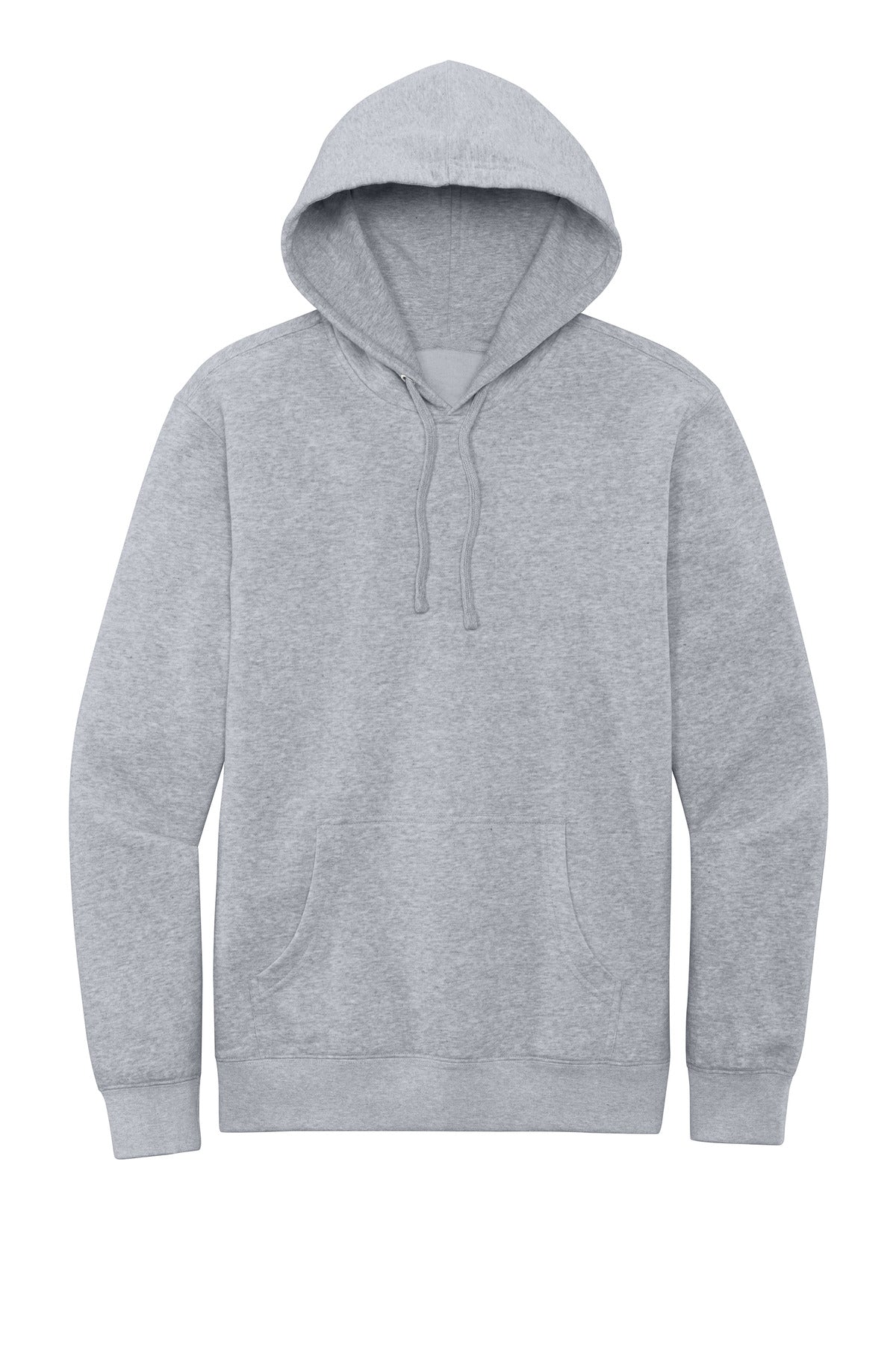 District V.I.T. Fleece Hoodie - Light Heather Grey - flat front