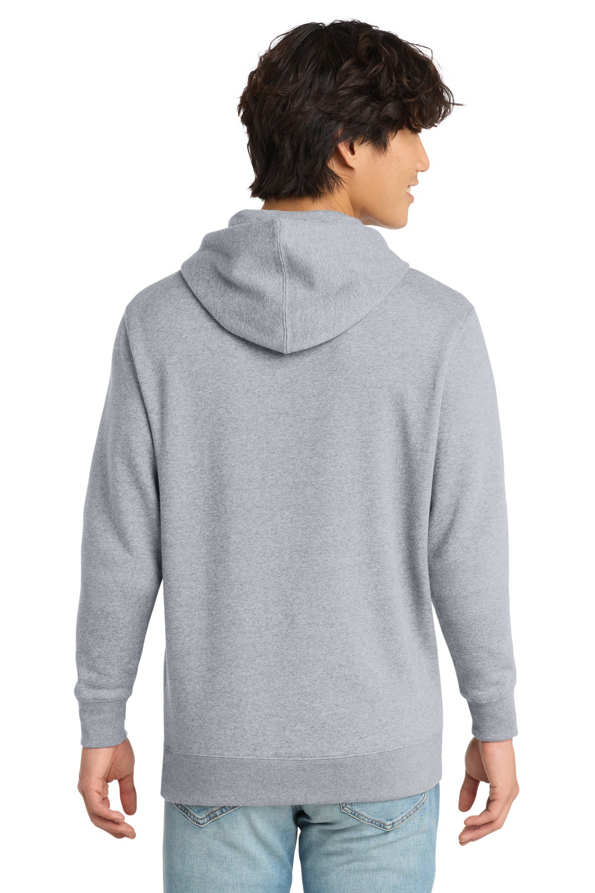District V.I.T. Fleece Hoodie - Light Heather Grey - back
