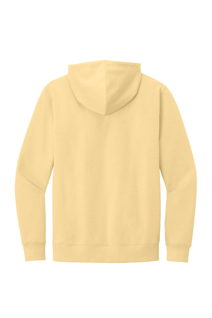 District V.I.T. Fleece Hoodie - Light Yellow - flat back