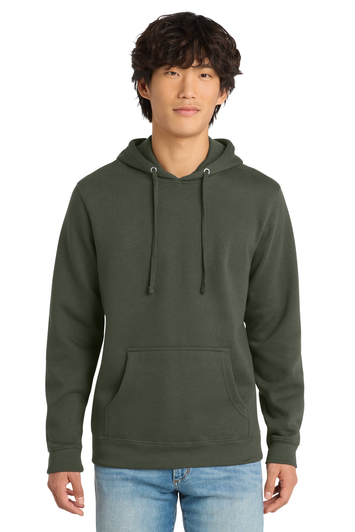 District V.I.T. Fleece Hoodie - Olive - front