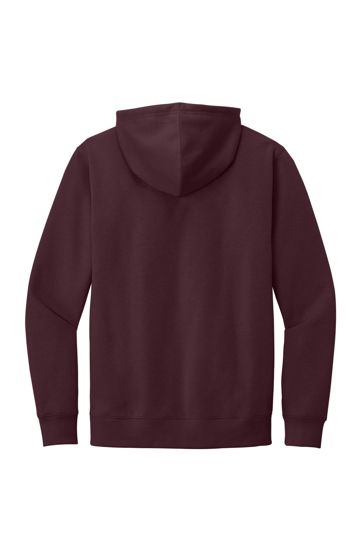 District V.I.T. Fleece Hoodie - Plum - flat back
