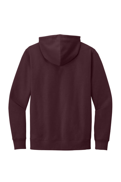 District V.I.T. Fleece Hoodie - Plum - flat back