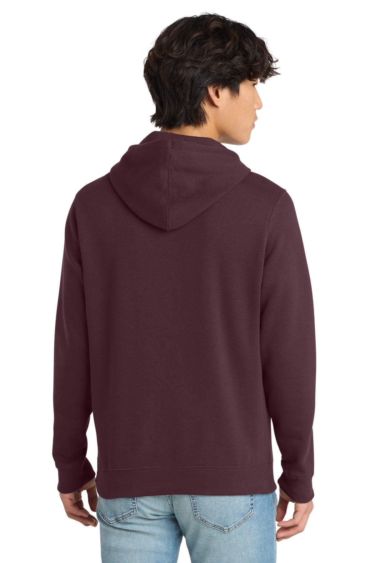 District V.I.T. Fleece Hoodie - Plum - back