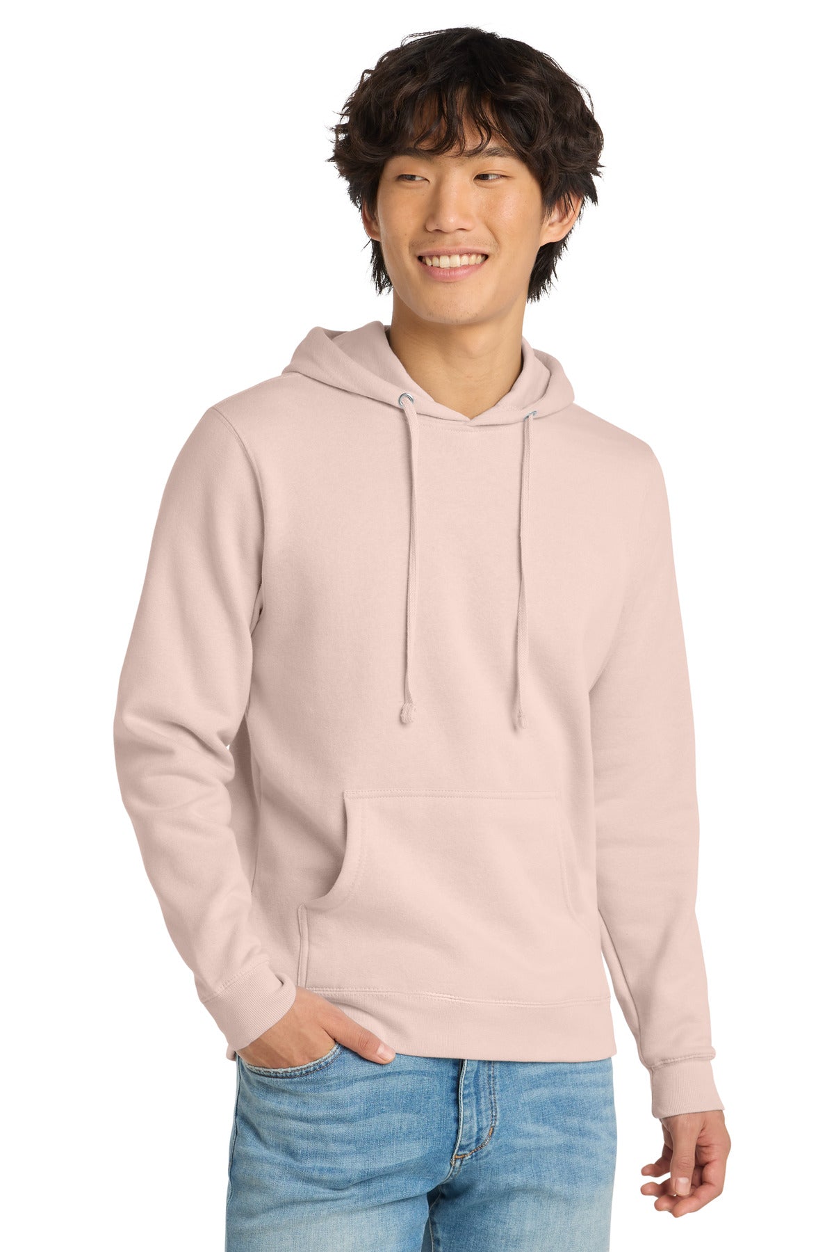 District V.I.T. Fleece Hoodie - Rosewater Pink - front
