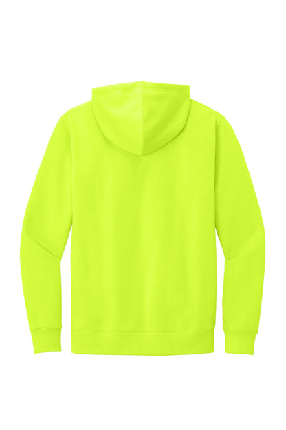 District V.I.T. Fleece Hoodie - S. Green - flat back
