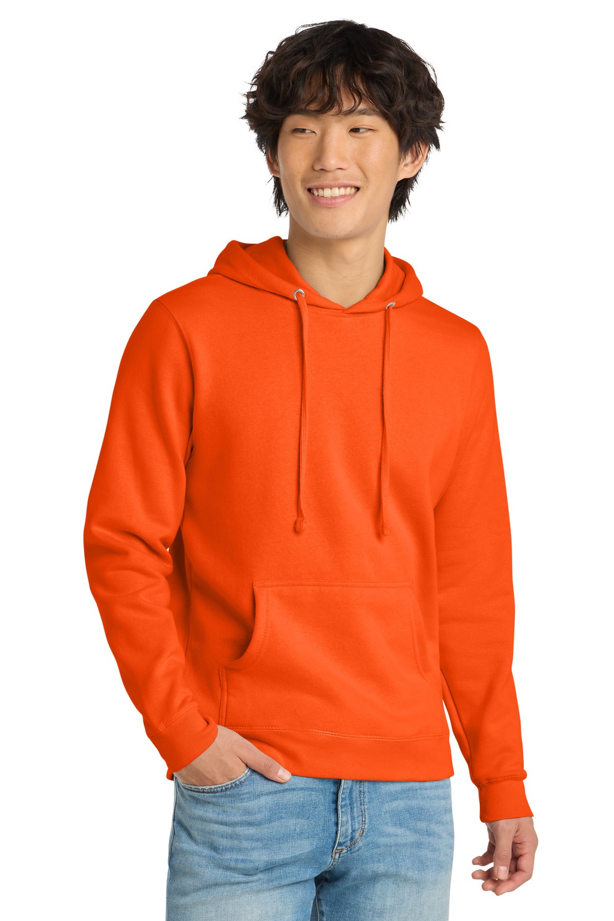 District V.I.T. Fleece Hoodie - S. Orange - front
