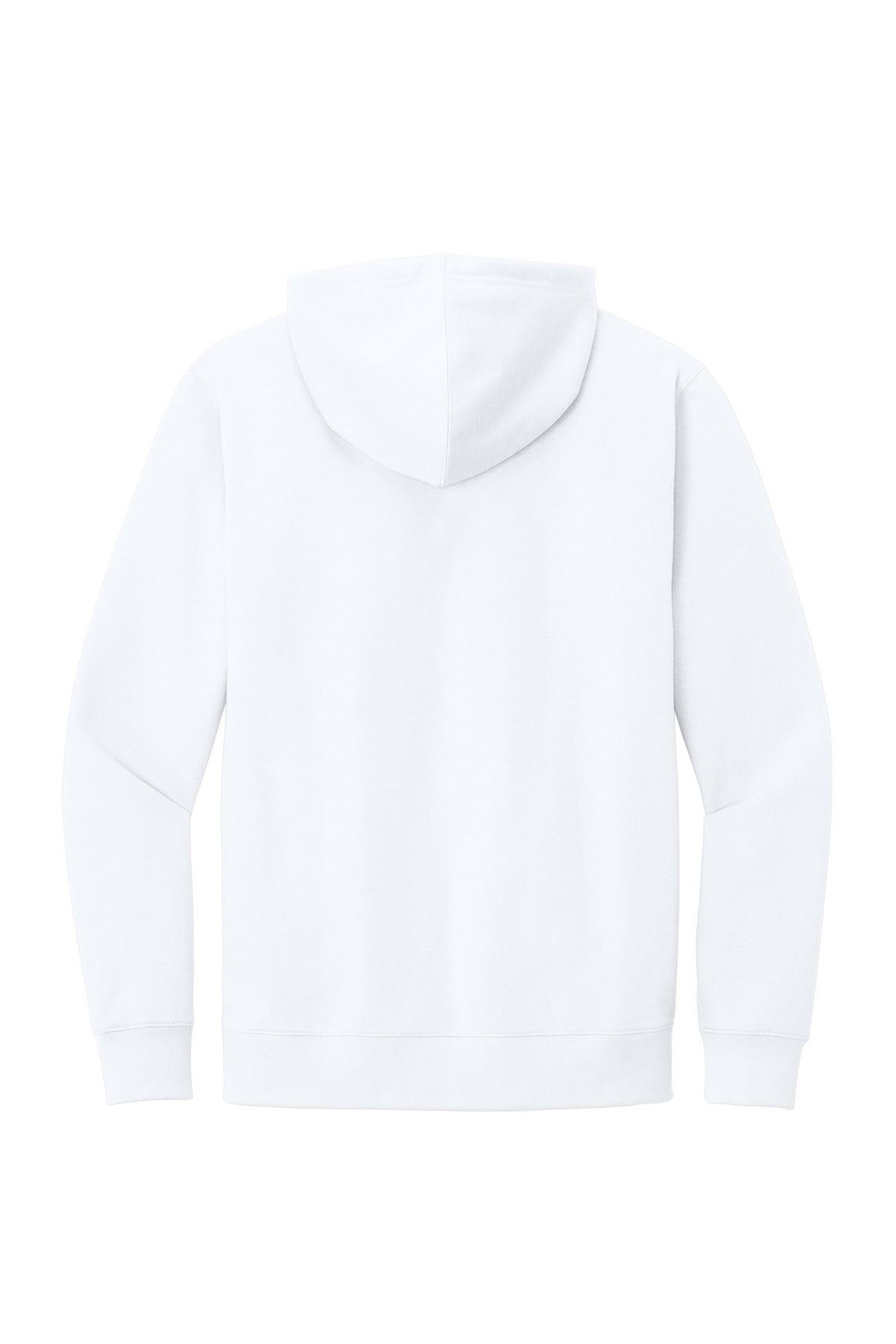 District V.I.T. Fleece Hoodie - White - flat back