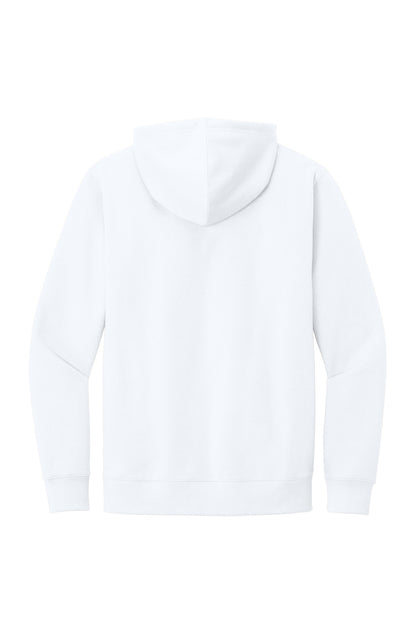 District V.I.T. Fleece Hoodie - White - flat back