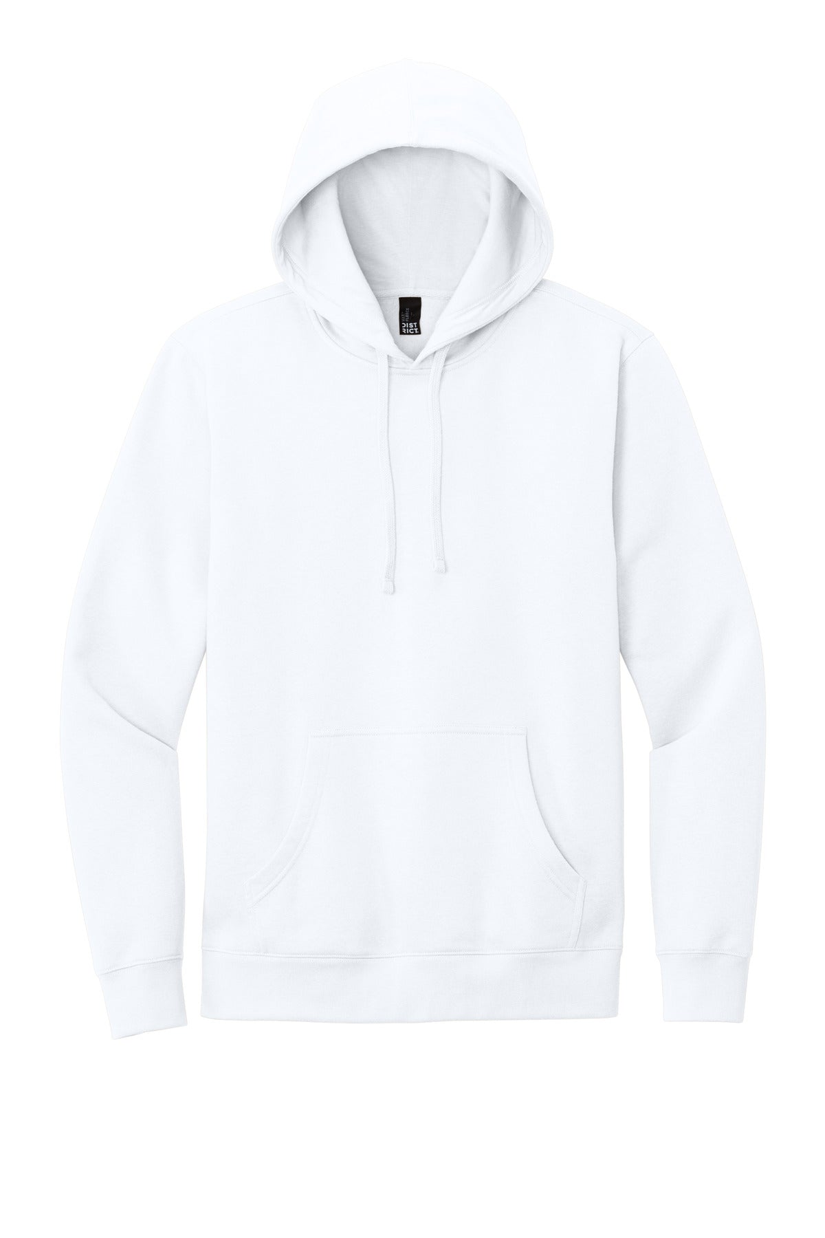 District V.I.T. Fleece Hoodie - White - flat front