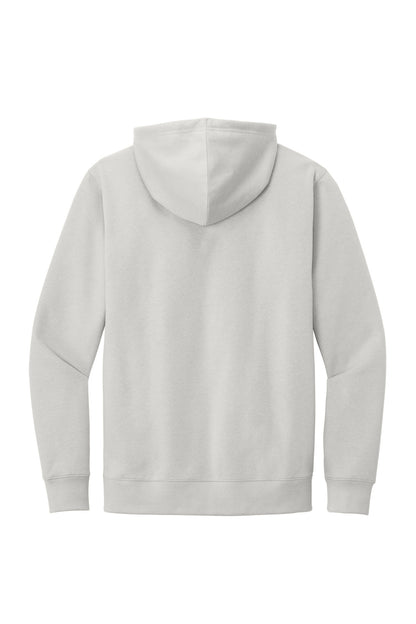 District V.I.T. Fleece Hoodie - White Smoke - flat back