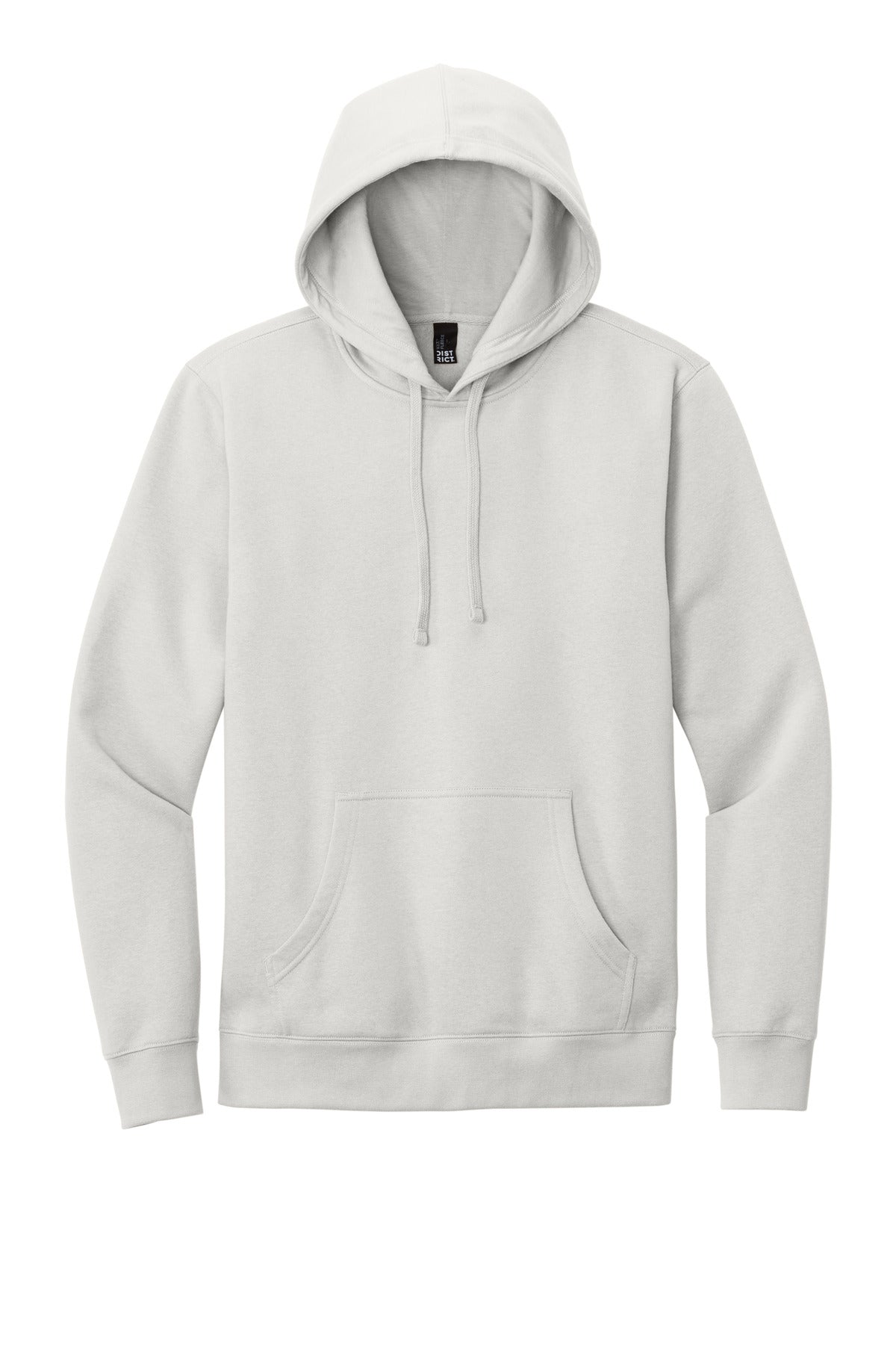 District V.I.T. Fleece Hoodie - White Smoke - flat front
