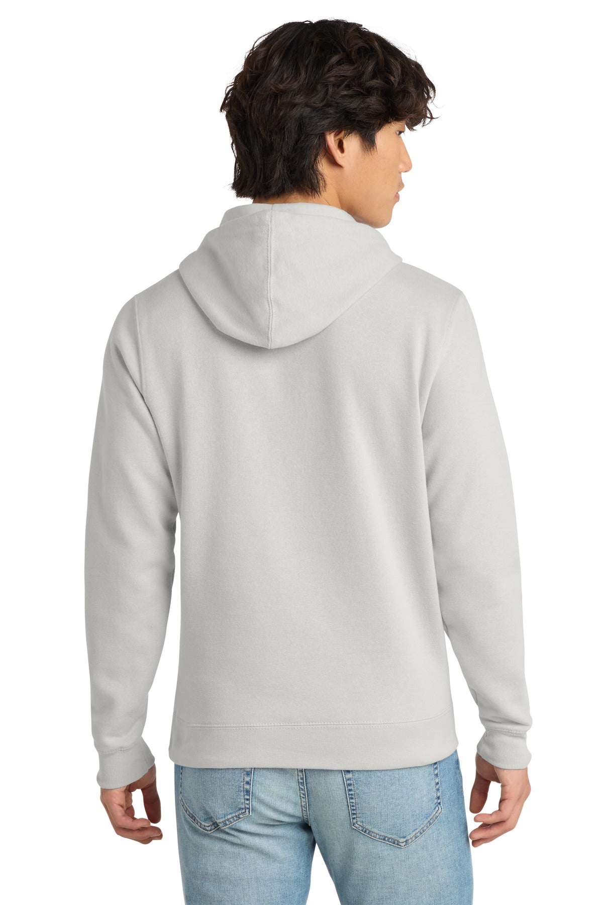 District V.I.T. Fleece Hoodie - White Smoke - back
