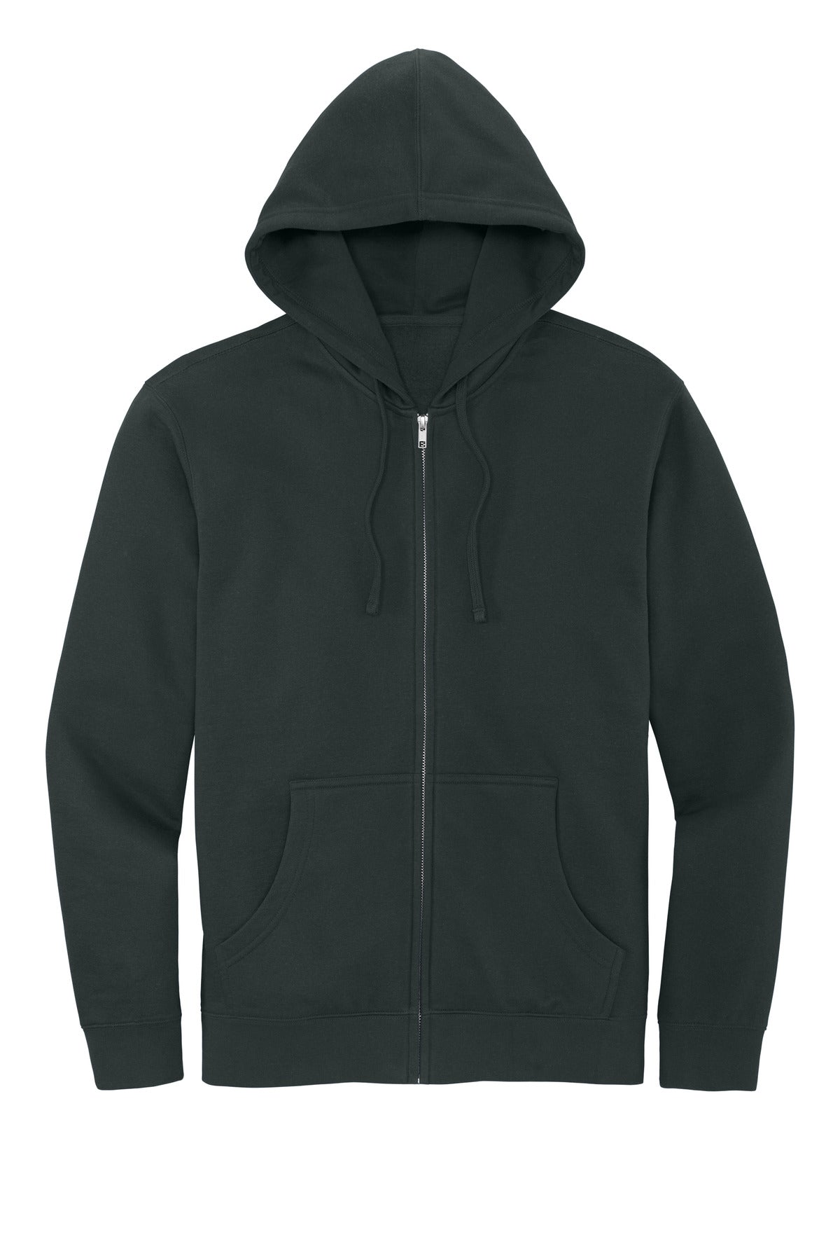 District V.I.T. Fleece Full-Zip Hoodie - Charcoal - flat front