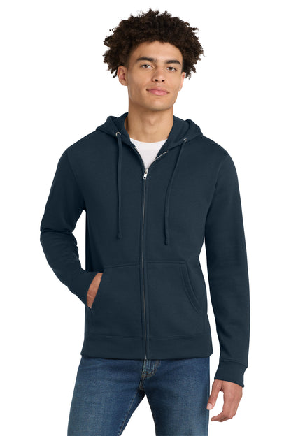 District V.I.T. Fleece Full-Zip Hoodie - New Navy - front