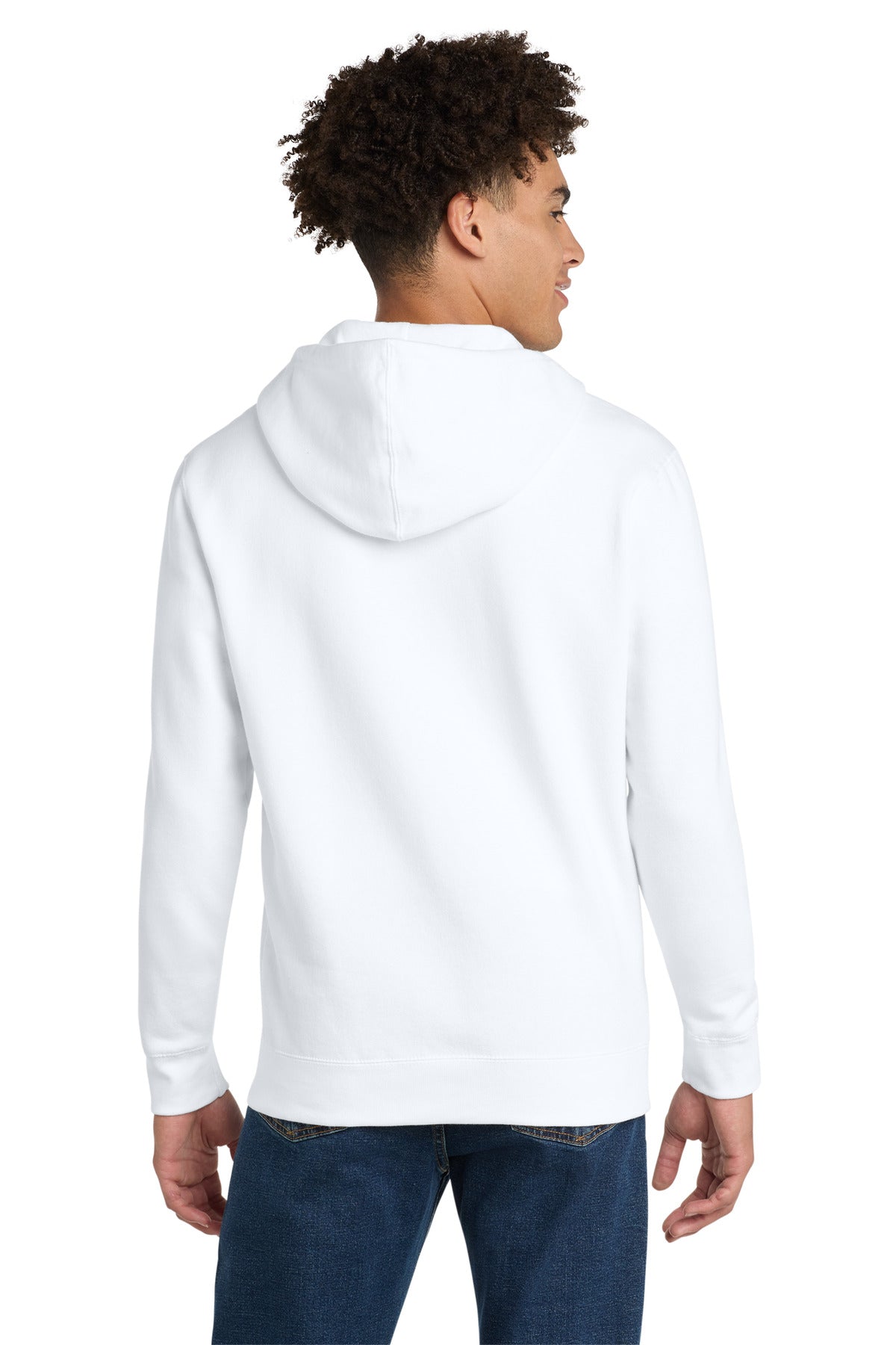 District V.I.T. Fleece Full-Zip Hoodie - White - back