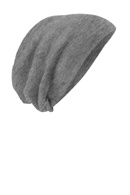 District Slouch Beanie - Light Grey Heather - front