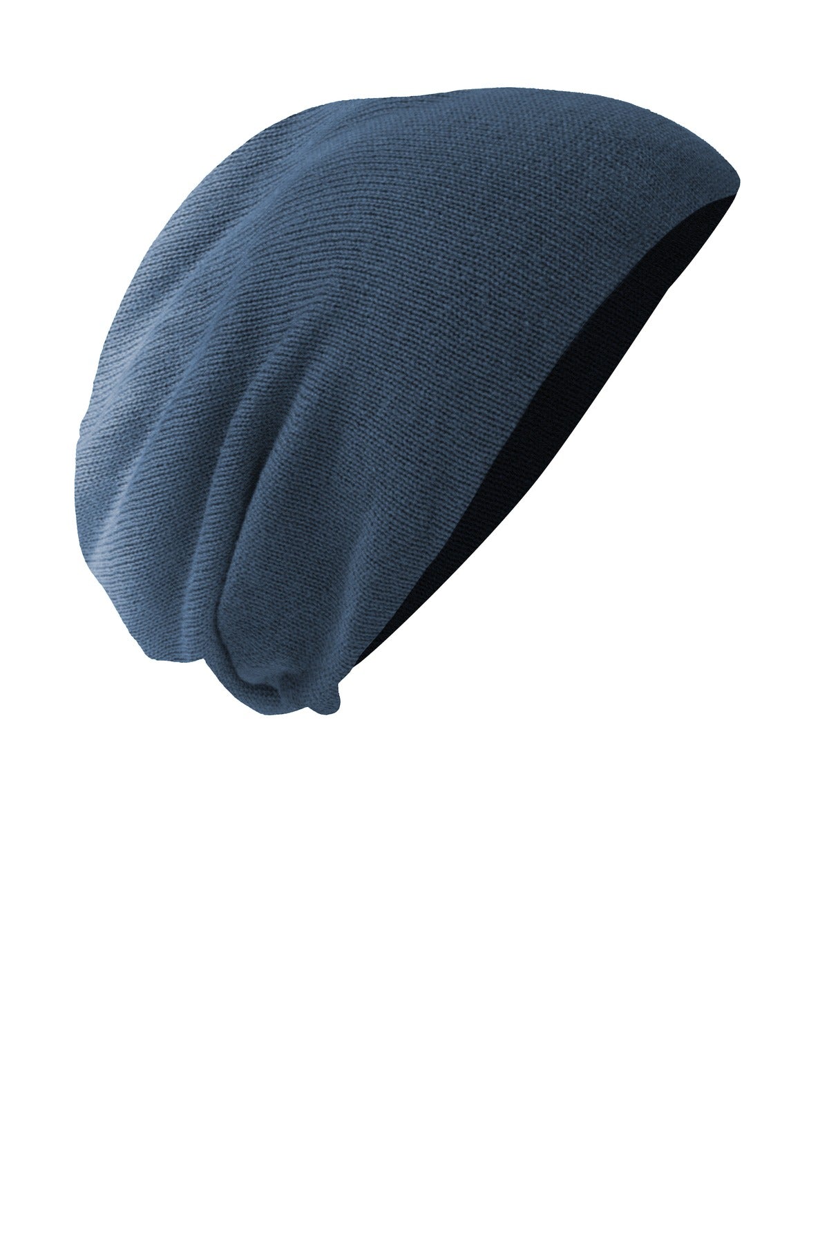 District Slouch Beanie - Navy Dip Dye - front