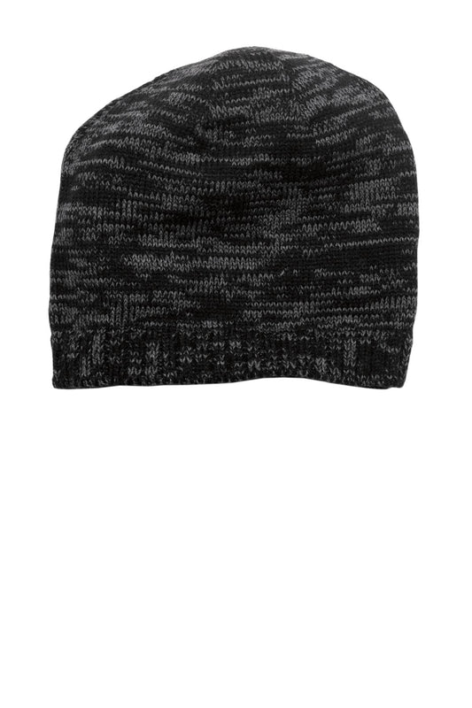 District Spaced-Dyed Beanie - Black/ Charcoal - front