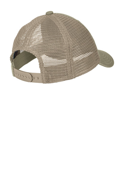 District Super Soft Mesh Back Cap - Olive/ Khaki - flat back