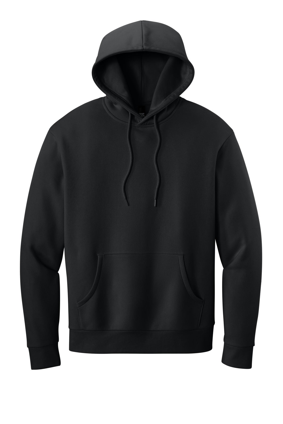 District MelloFleece Hoodie - Black - flat front