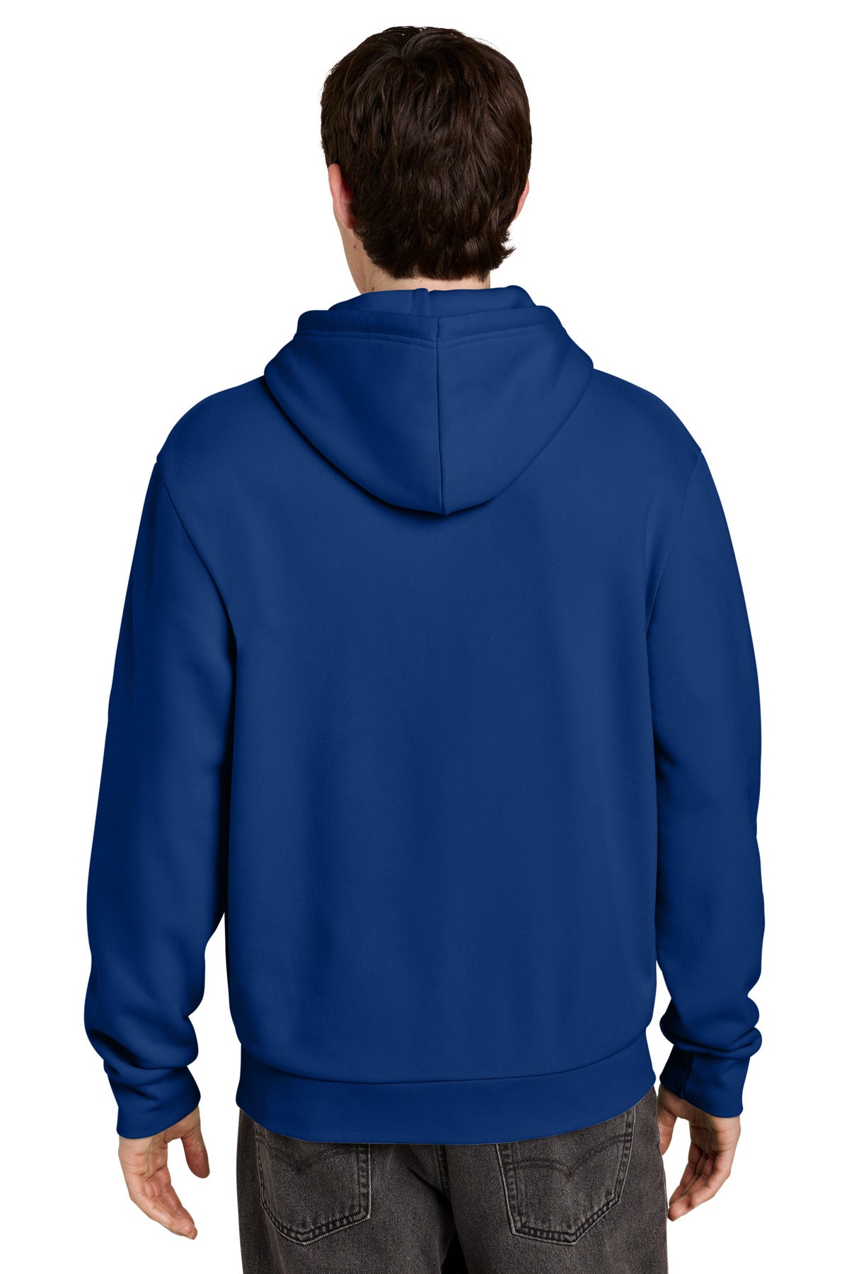 District MelloFleece Hoodie - Deep Royal - back
